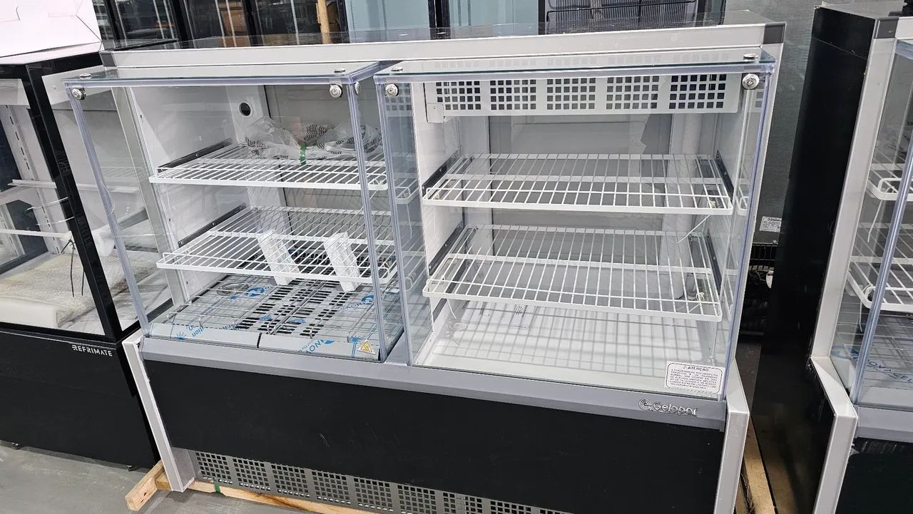 Vitrine quente e fria  para Alimentos - Aurora 1.40m GELOPAR Gelopar
