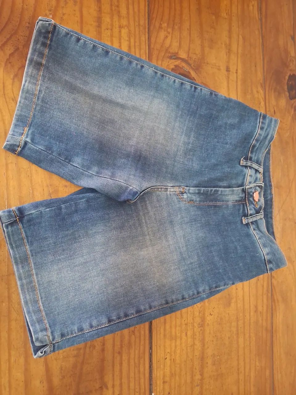 Bermuda Ciclista Jeans Feminina Levanta Bumbum