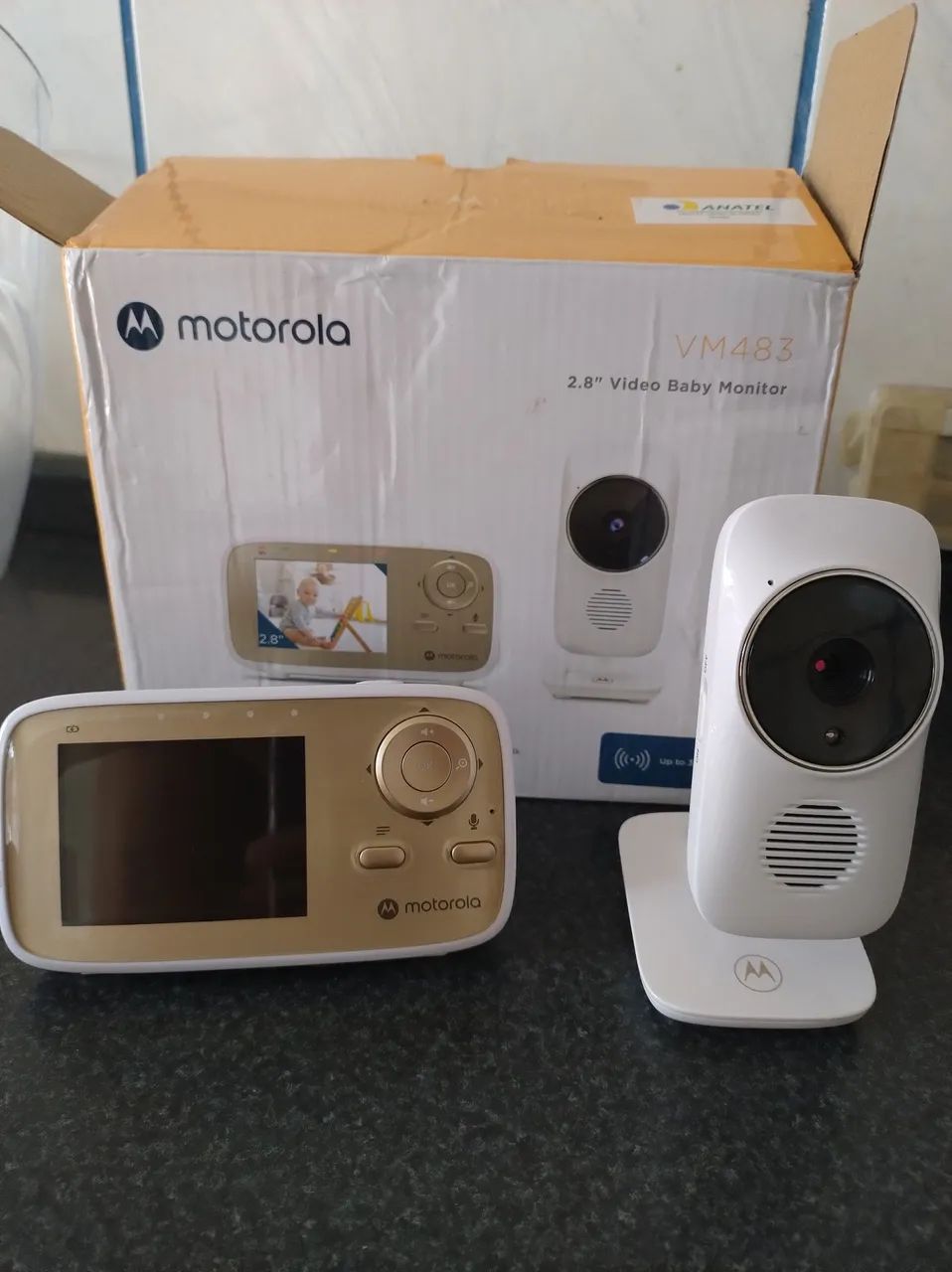 Monitor de bebê Motorola VM483 com tela de 2,8 polegadas NOVA - Foto 4