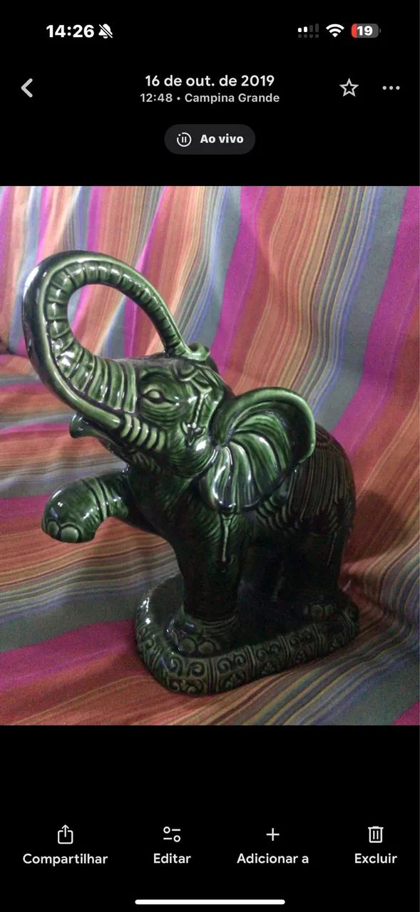 (Antiguidade) Elegante de louça  tamanho GG