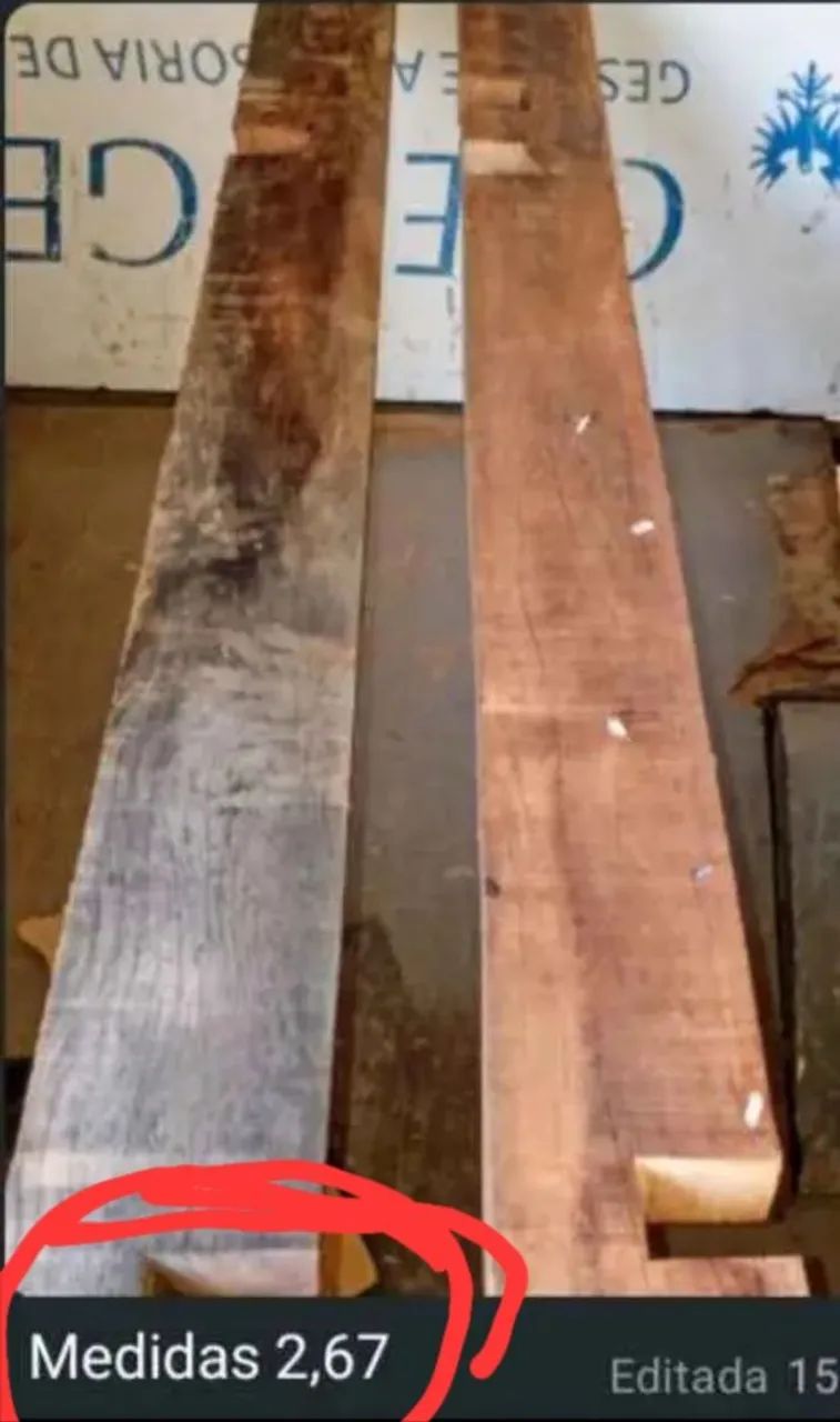 DUAS VIGOTAS COMPRIMENTO 2,67 