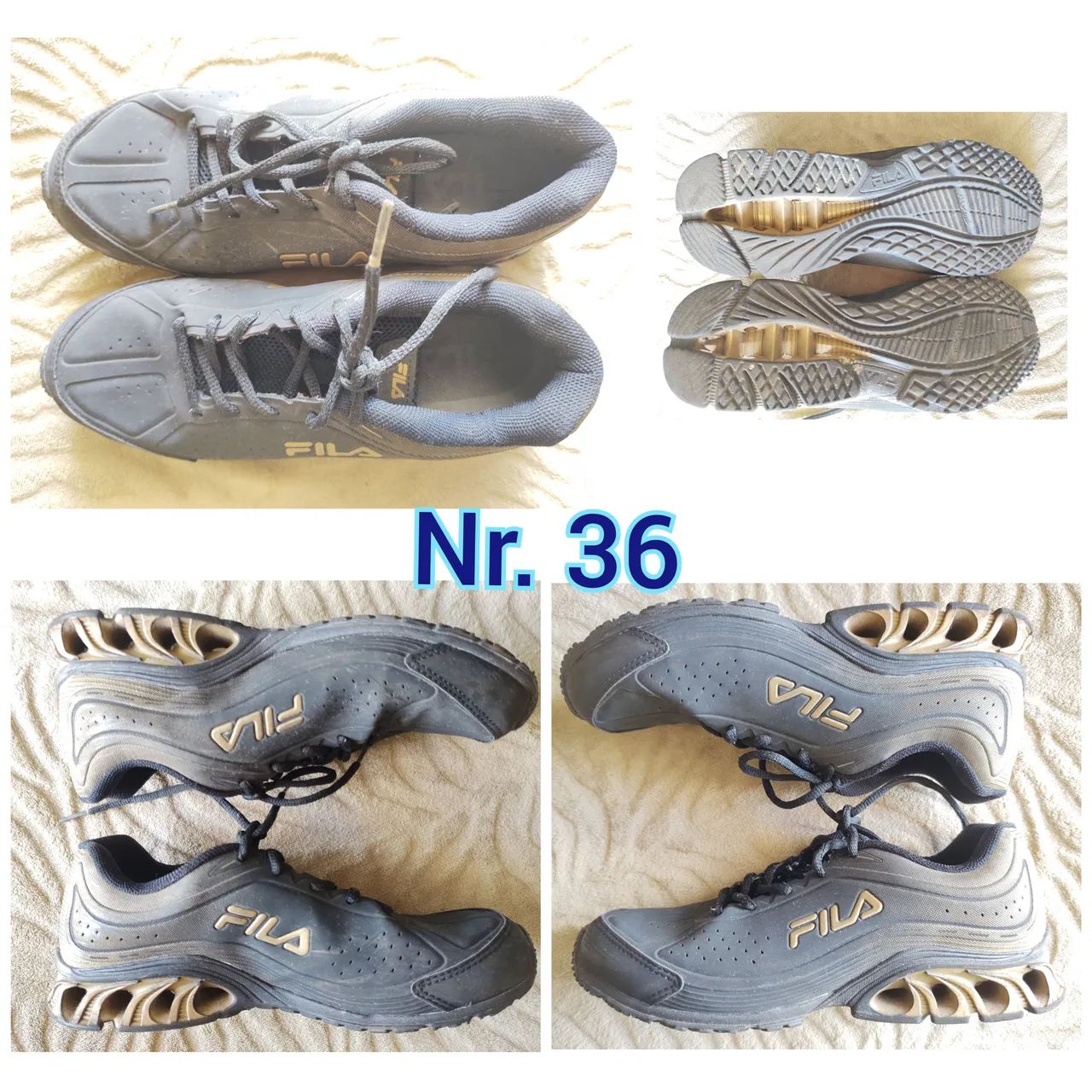 Tênis Bege Número 34 - Foto 2