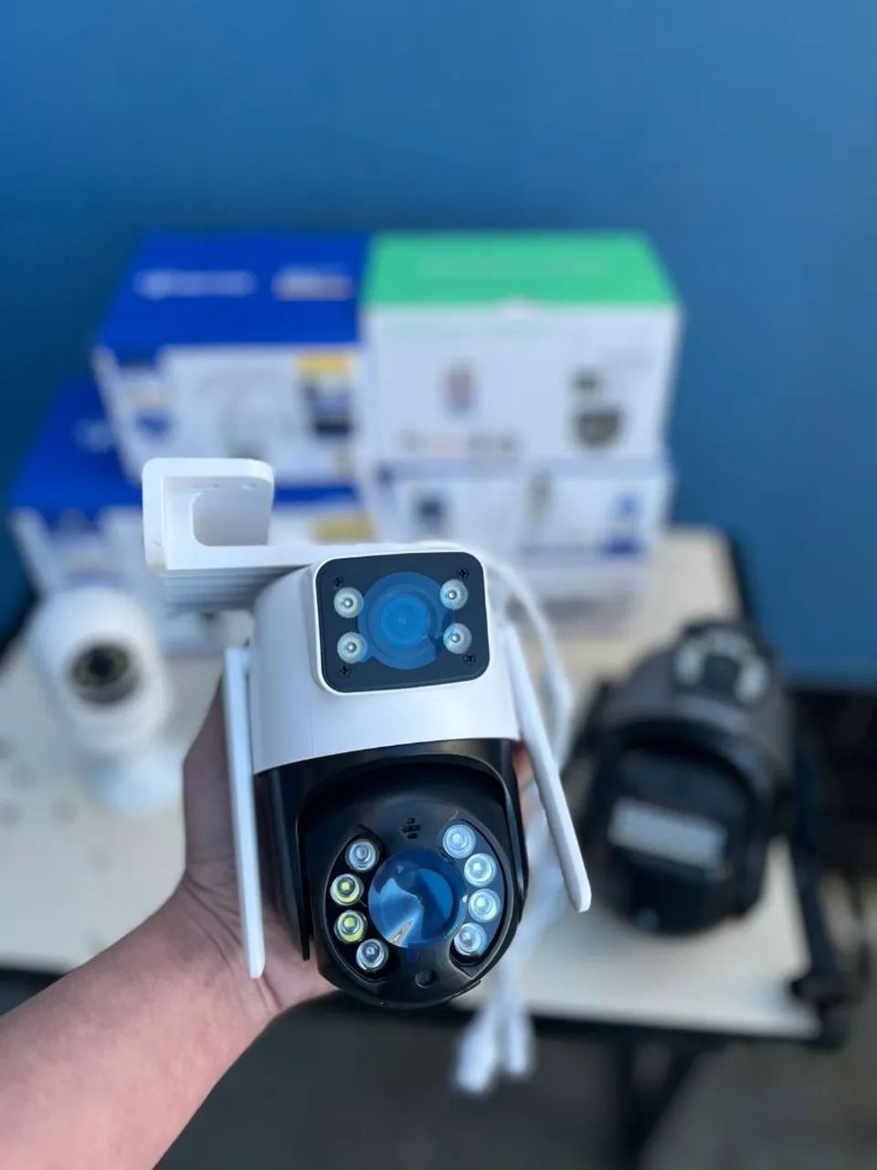 Câmera De Segurança Wifi Dupla 360°