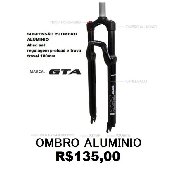 Suspenção 29 trava ombro de Aluminio Nova 
