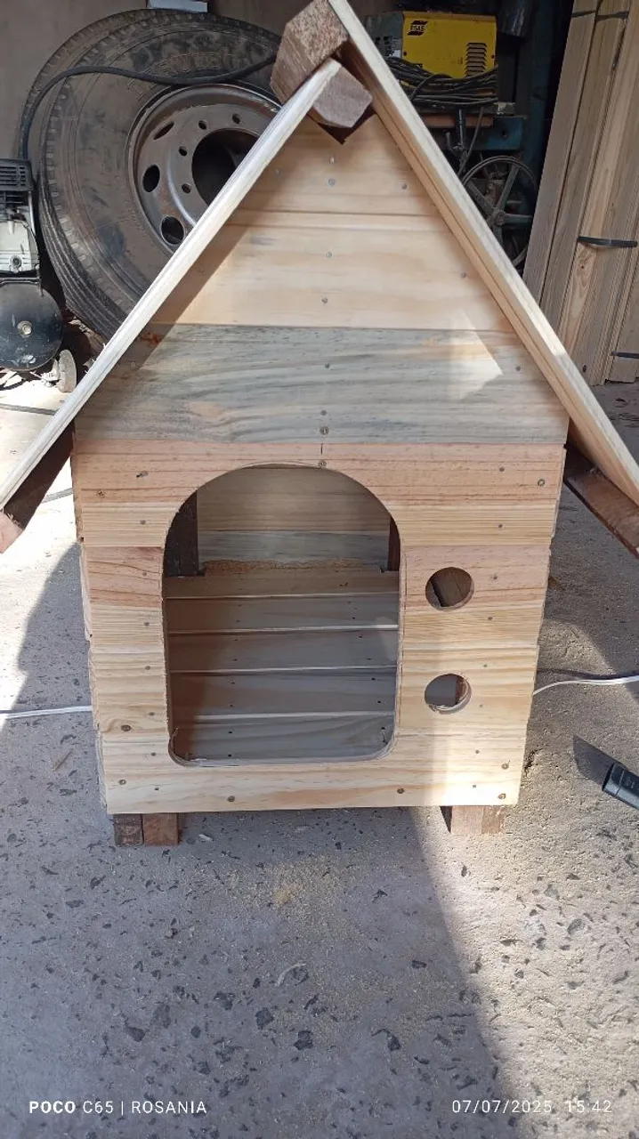 Casinha de Madeira para Cachorro