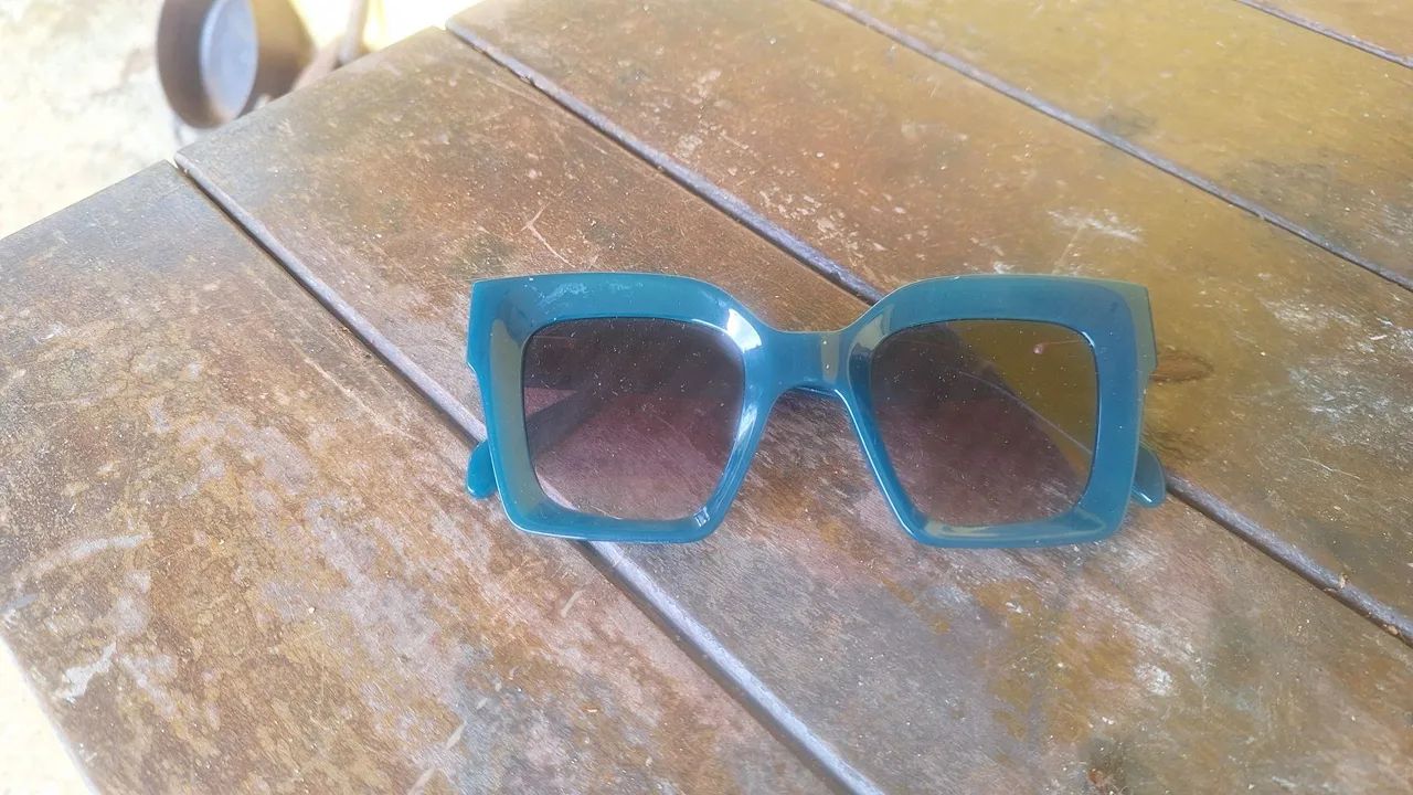 Óculos de Sol Moderno - verde Elegante - Foto 2