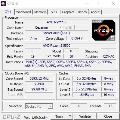 Processador AMD Ryzen 5 5500 novo com cooler - Foto 4