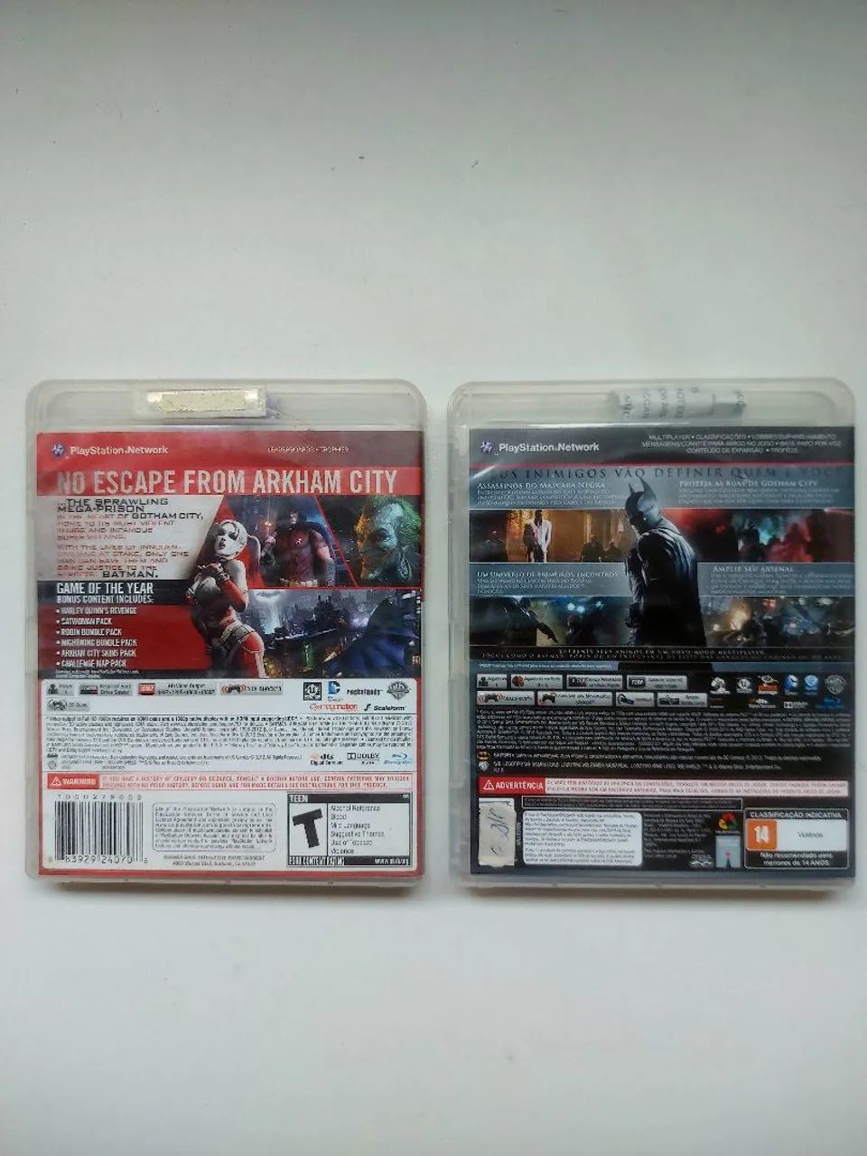 Kit Batman Arkham City e Batman Arkham Origins jogos PS3 - Foto 3