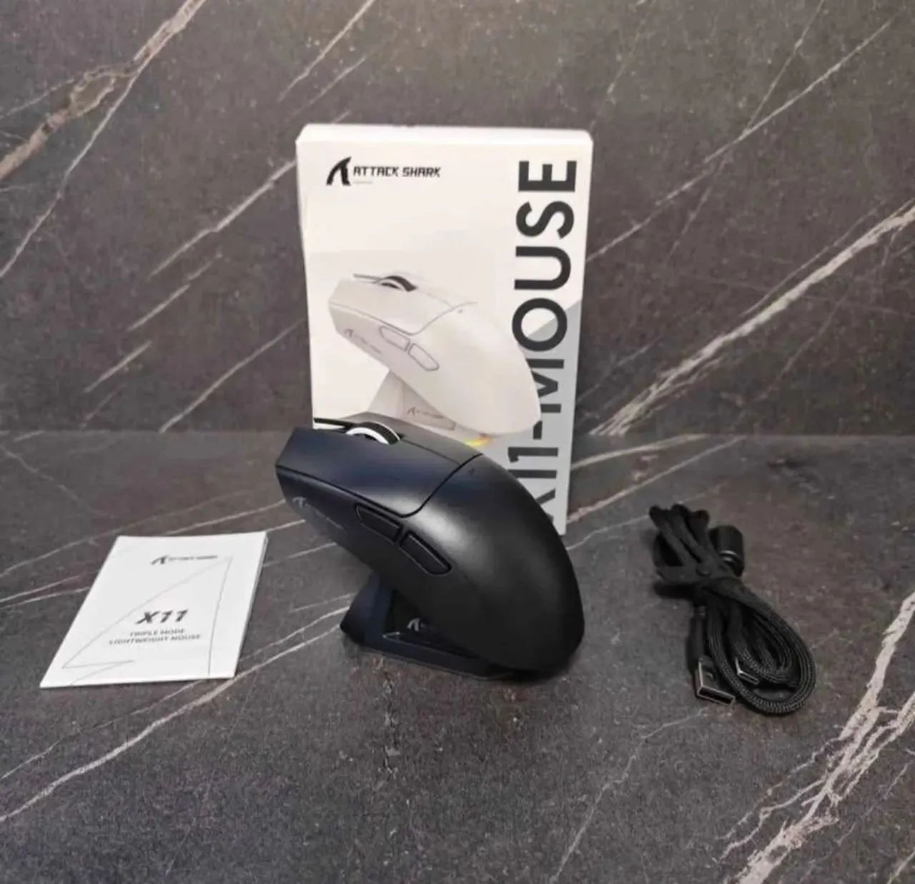 Mouse sem fio Attack Shark X11 Tri Mode