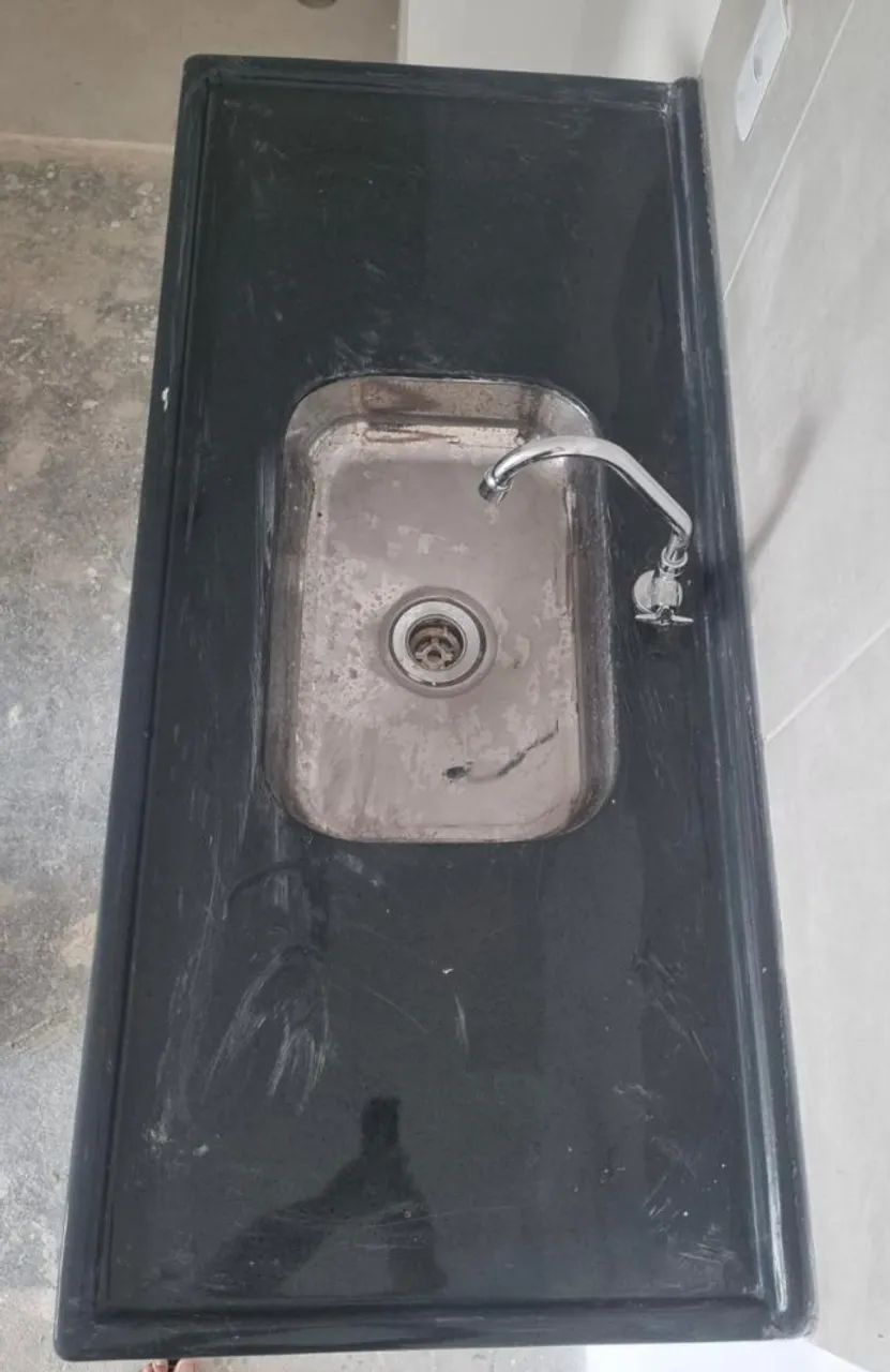 Pia com Cuba e Torneira - Conjunto Completo - Foto 3