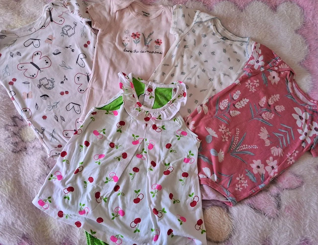 Lote Bodies Carter's Verão - 24 meses - Menina