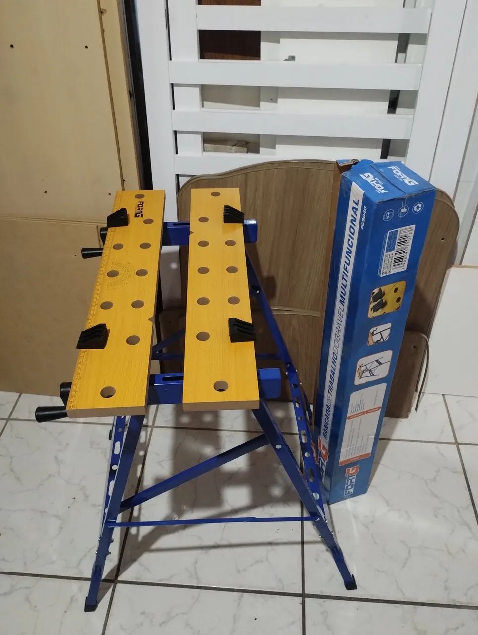 Bancada de trabalho dobrável multifuncional nova 