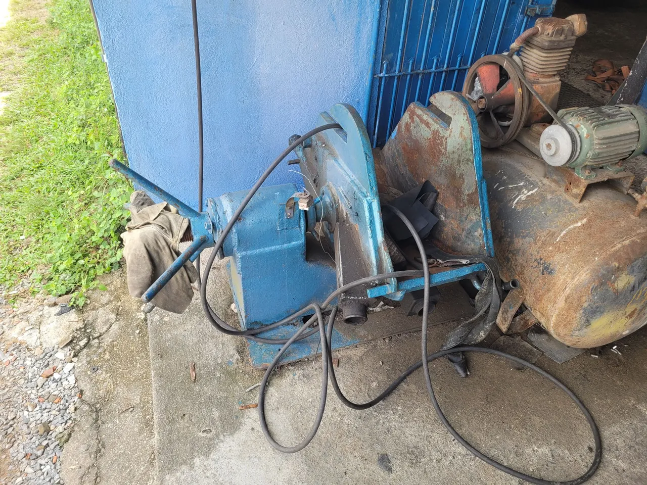 Máquina para concerto de pneus de carga elétrica e para pneus agrícola !!