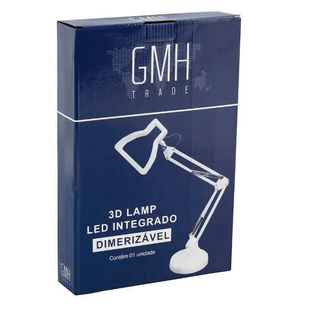 LUMINARIA DE MESA 3D LAMP 5W - BRANCO