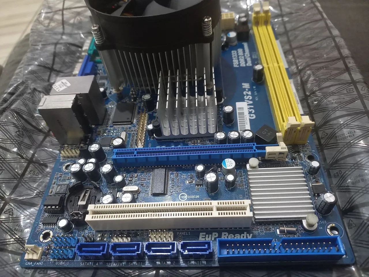 Placa-Mãe G31VS2-M + processador Pentium Dual Core + air cooler - Foto 4