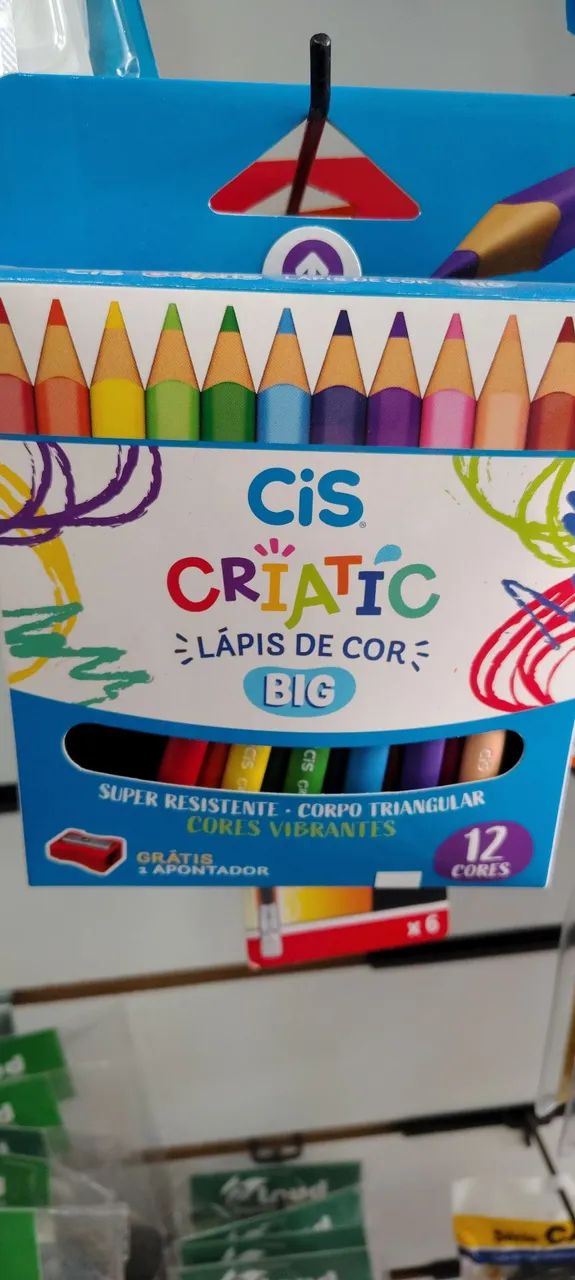 Lápis de cor CIS CRIATIC BIG COM 12 - Foto 2