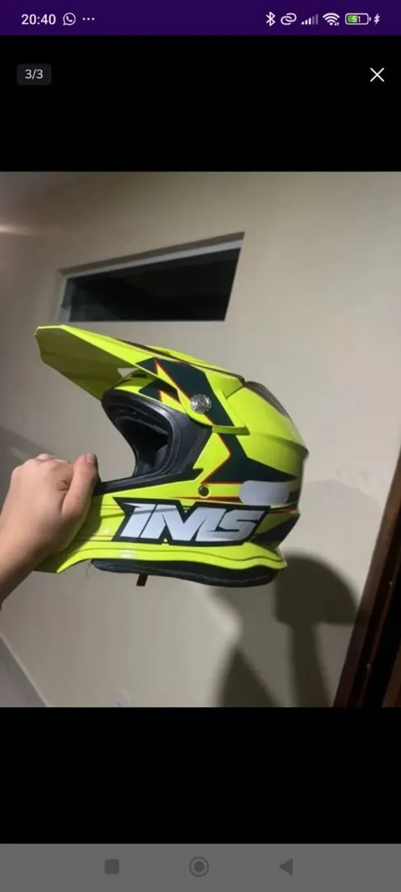 Capacete IMS army - Amarelo novo