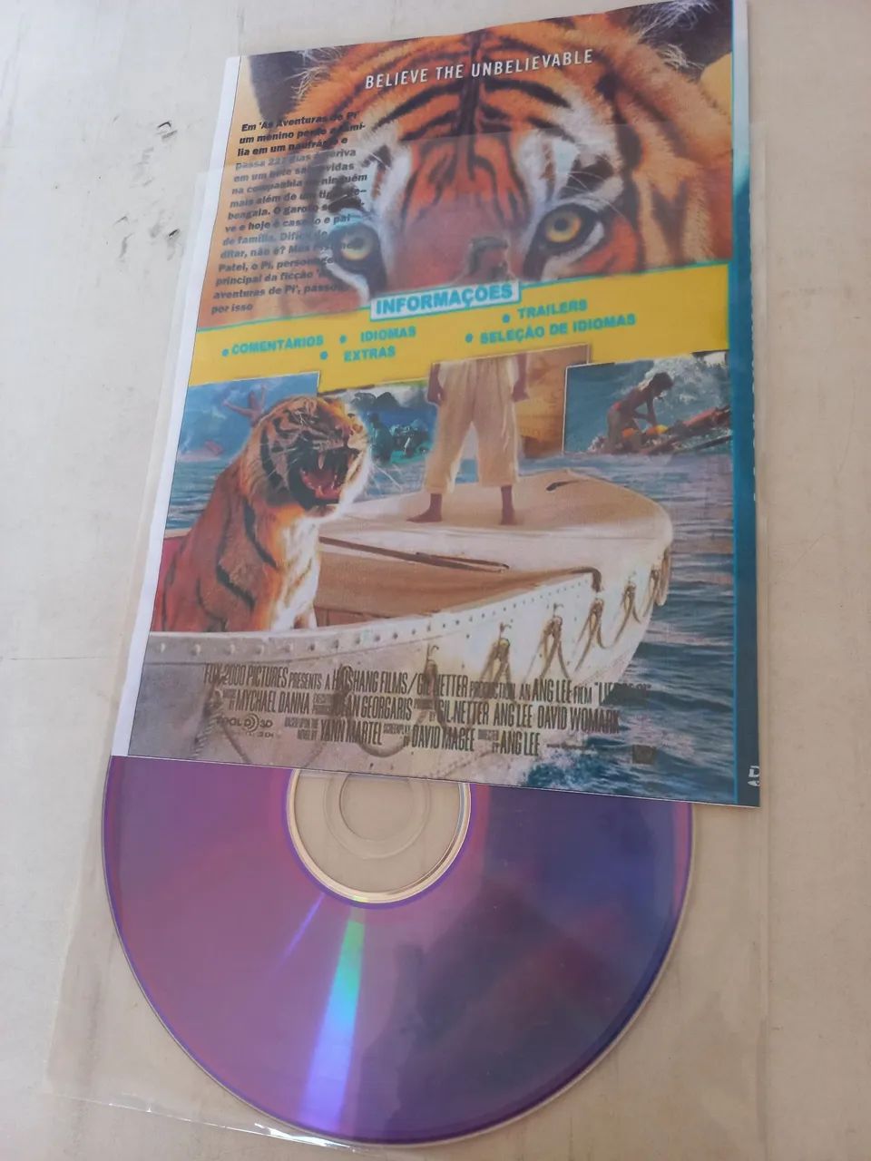 DVD As Aventuras de Pi - Foto 2