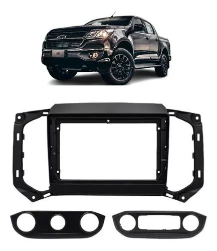 Moldura 9 Polegadas Chevrolet S10 2017/22 Preto Fosco