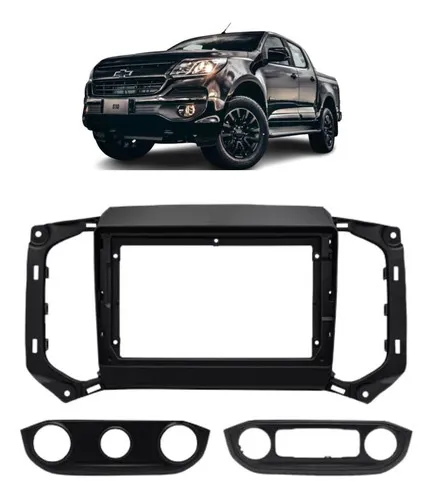 Moldura 9 Polegadas Chevrolet S10 2017/22 Preto Fosco