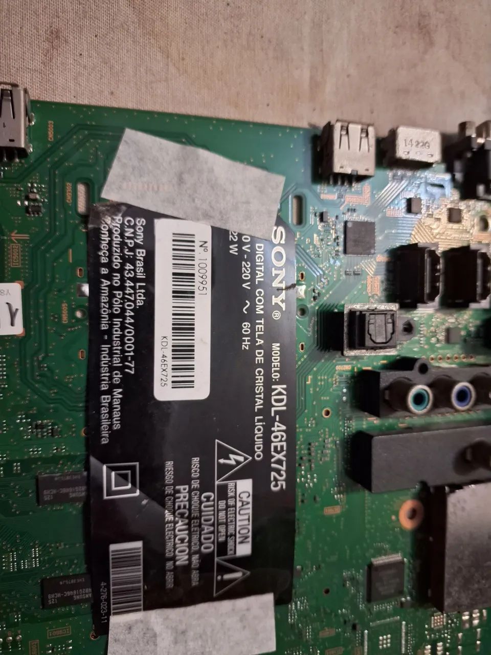 Placa principal  sony Kdl46ex725  - Foto 2