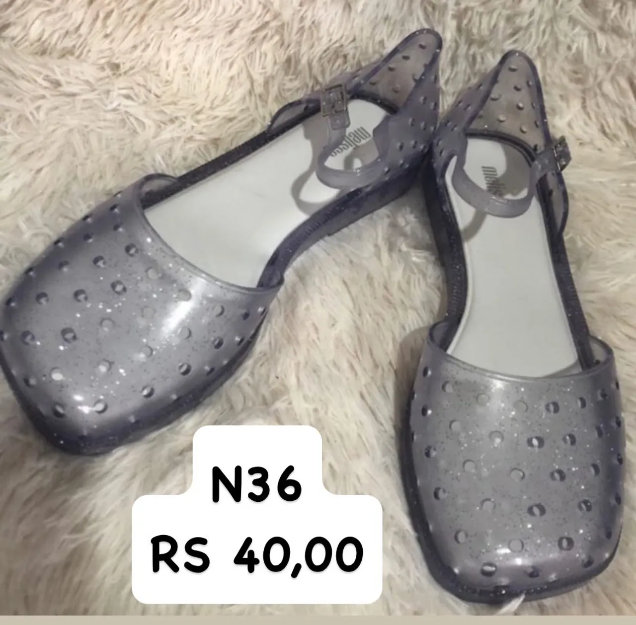 Sandália Melissa transparente N36