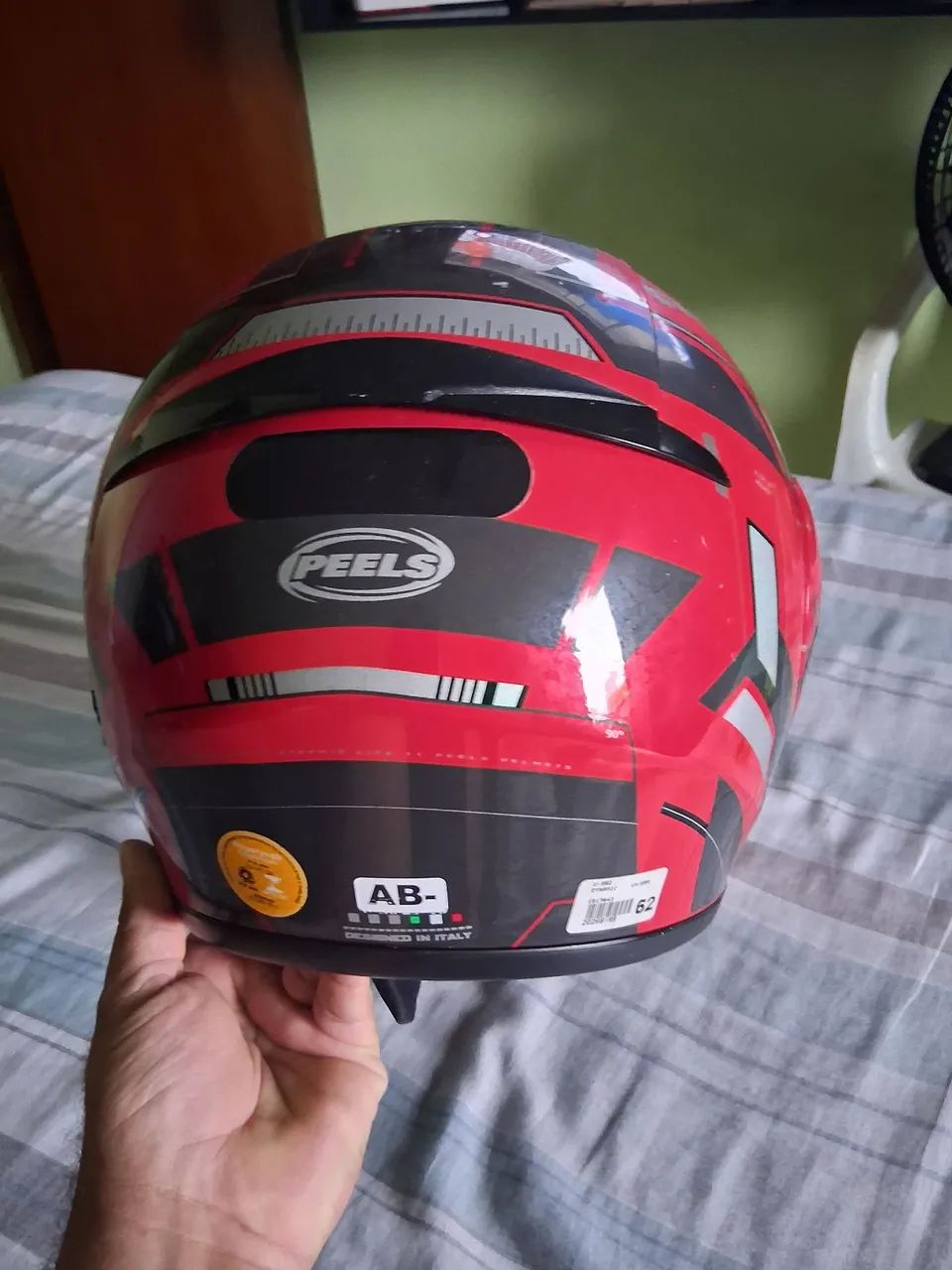 Capacete Peels Vermelho e demais acessórios - Foto 2