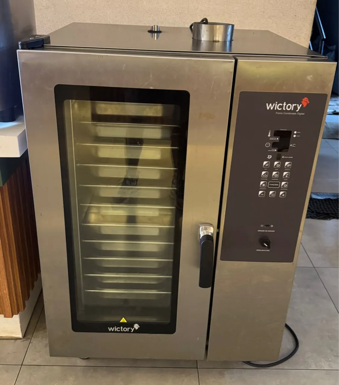 FORNO COMBINADO AUTOMÁTICO A GÁS