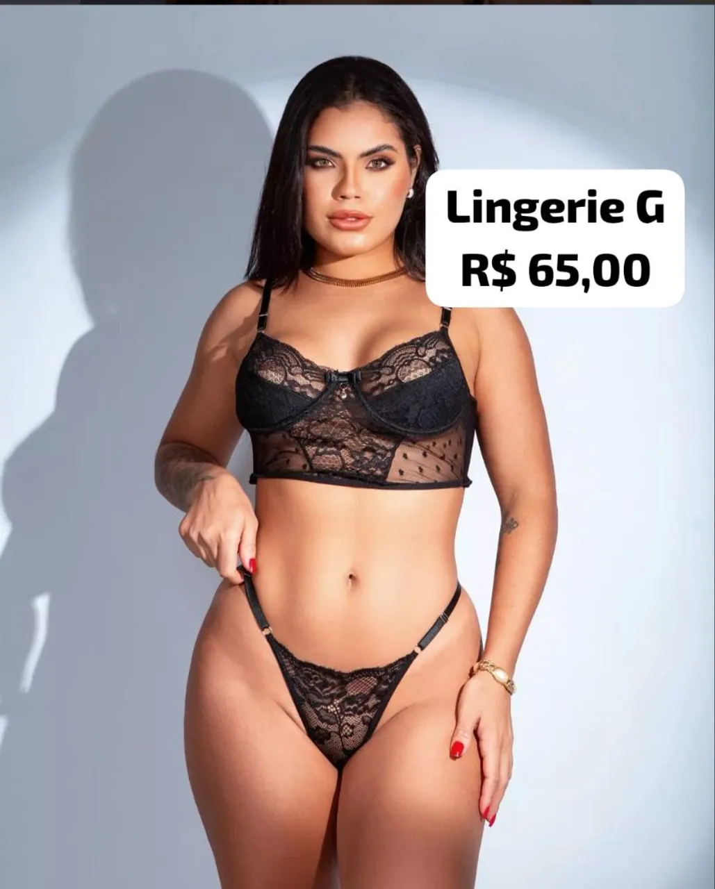 Lingerie Preta G - Elegância e Conforto