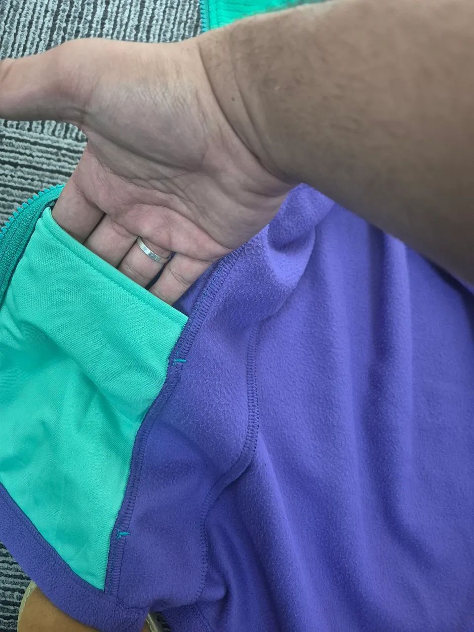 Fleece Quechua Azul e Roxo - Foto 5