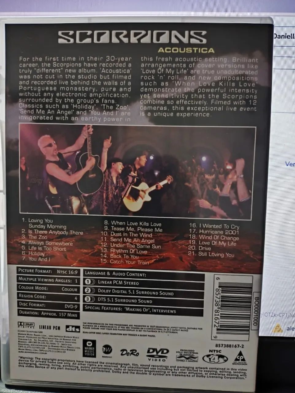 DVD ORIGINAL Acoustica (álbum dos Scorpions) - CDs, DVDs etc