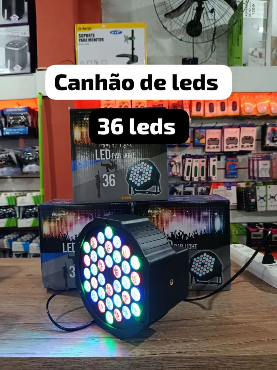 Canhão de LEDs 36 Leds - Iluminação para eventos