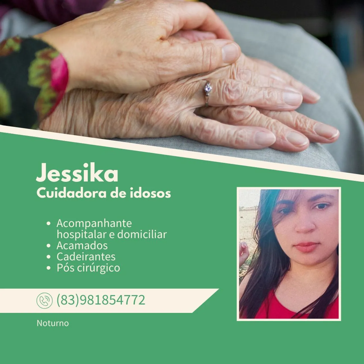 Cuidadora e acompanhante hospitalar