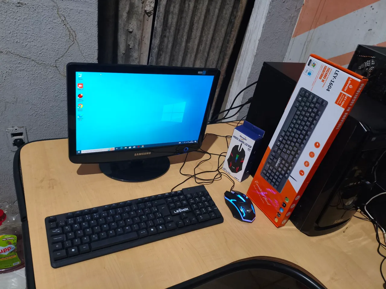 Computador Completo com Monitor Samsung Teclado e Mouse Gamer