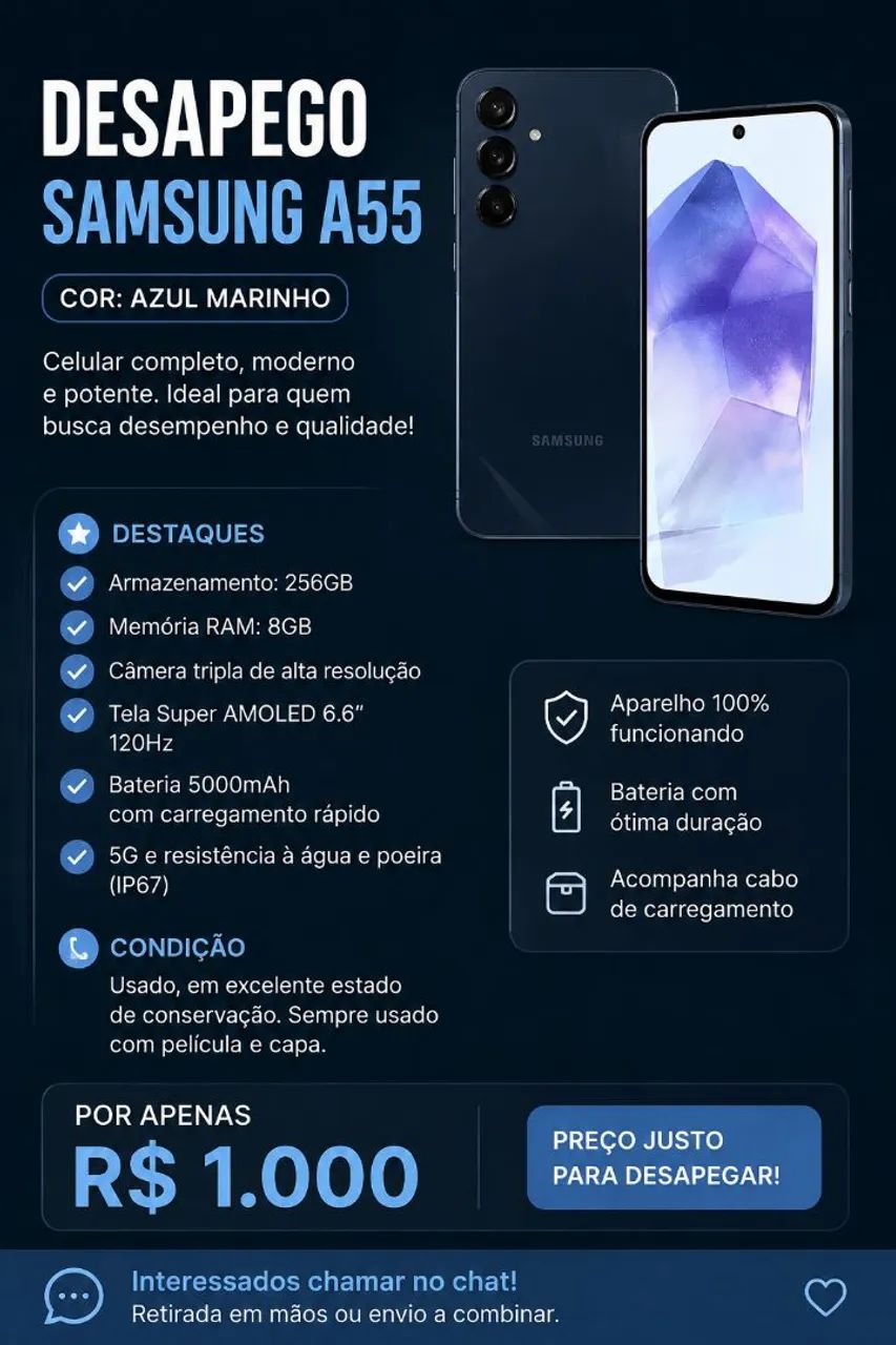 Celular A55 Samsung