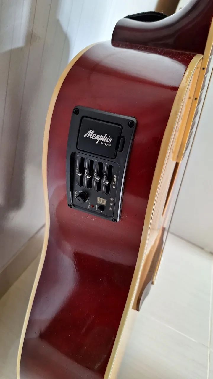 Violão Memphis Cordas de aço + Capa - Foto 2