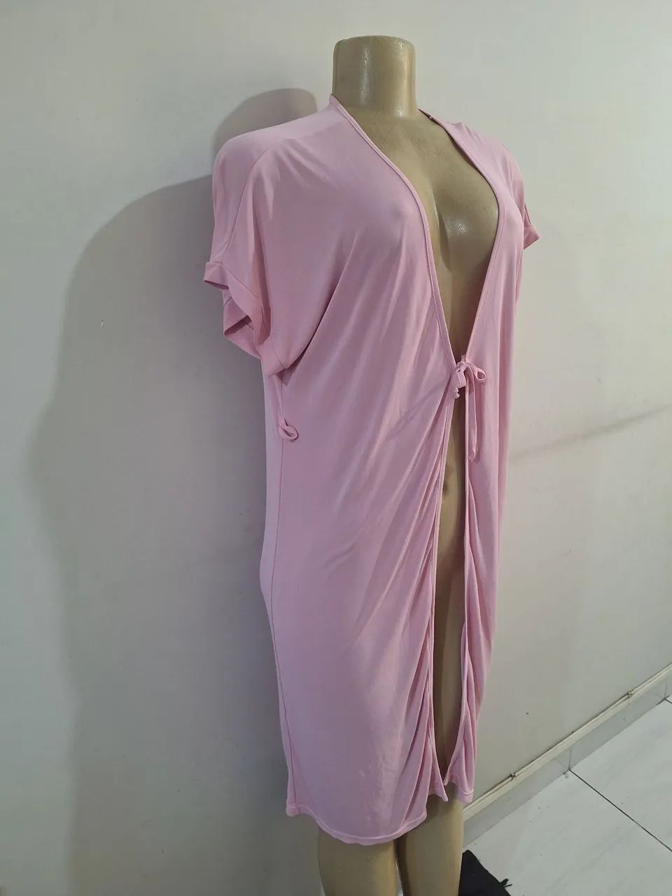 Robe feminino rosa  - Foto 3