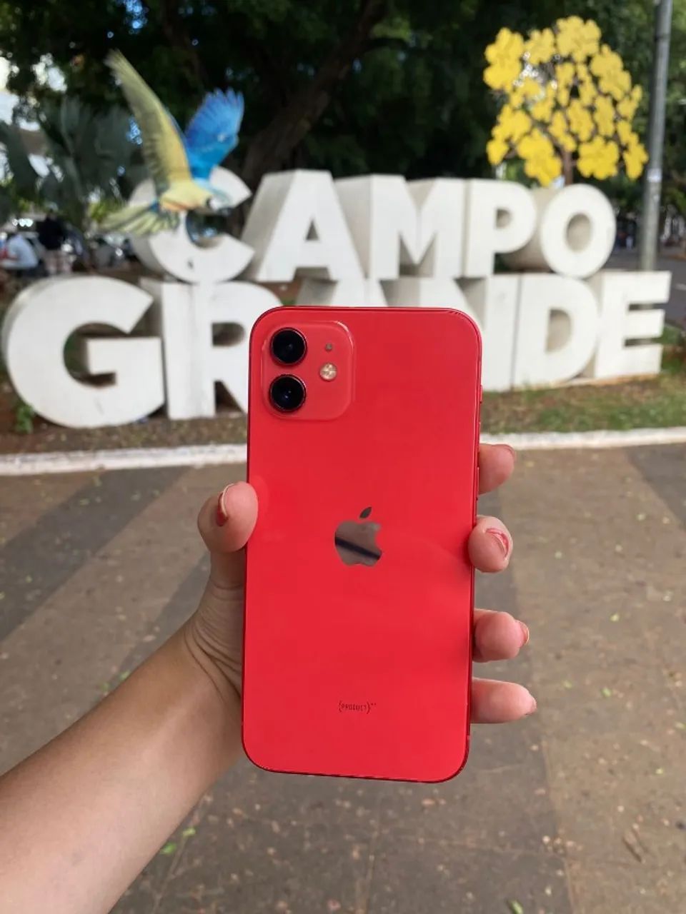 iPhone 12 Vermelho 128GB Semi Novo Com Nota e Garantia - Celulares