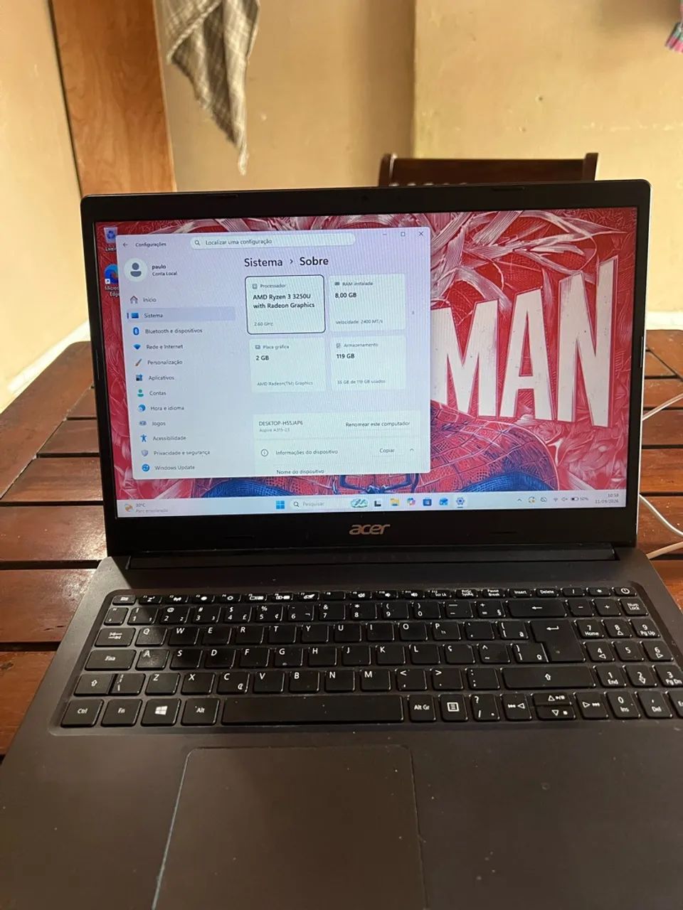 Vendo notebook Acer  - Foto 4