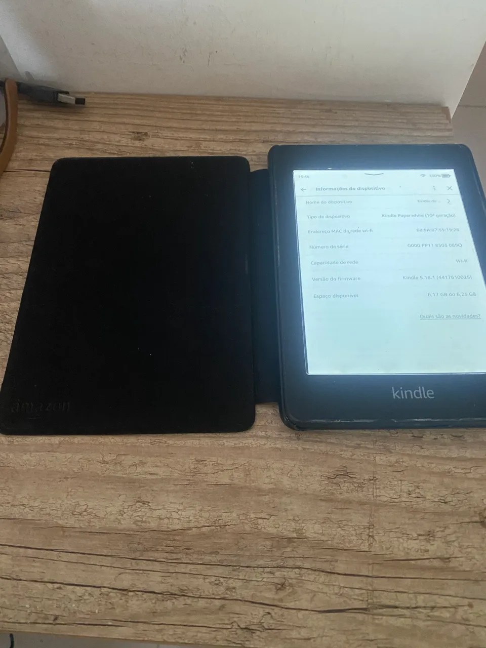 kindle paperwhite 10世代　8GB E-Reader Kindle Paperwhite 10 Gen 8GB azul com tela de 6
