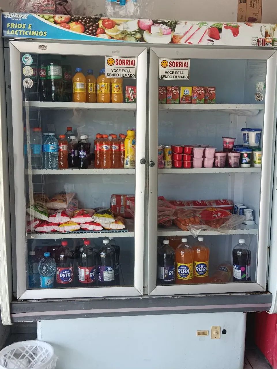 Freezer vertical frinox
