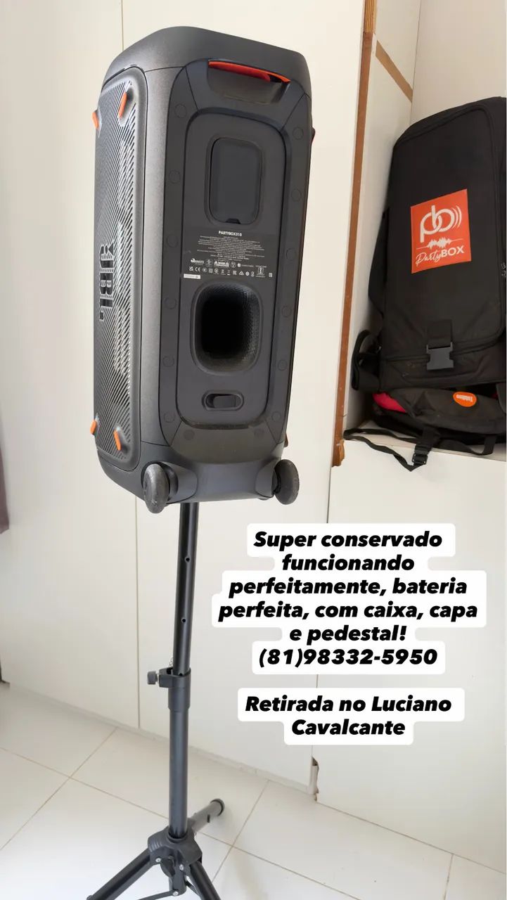 JBL PARTYBOX 310 240w rms com capa e pedestal - Foto 2