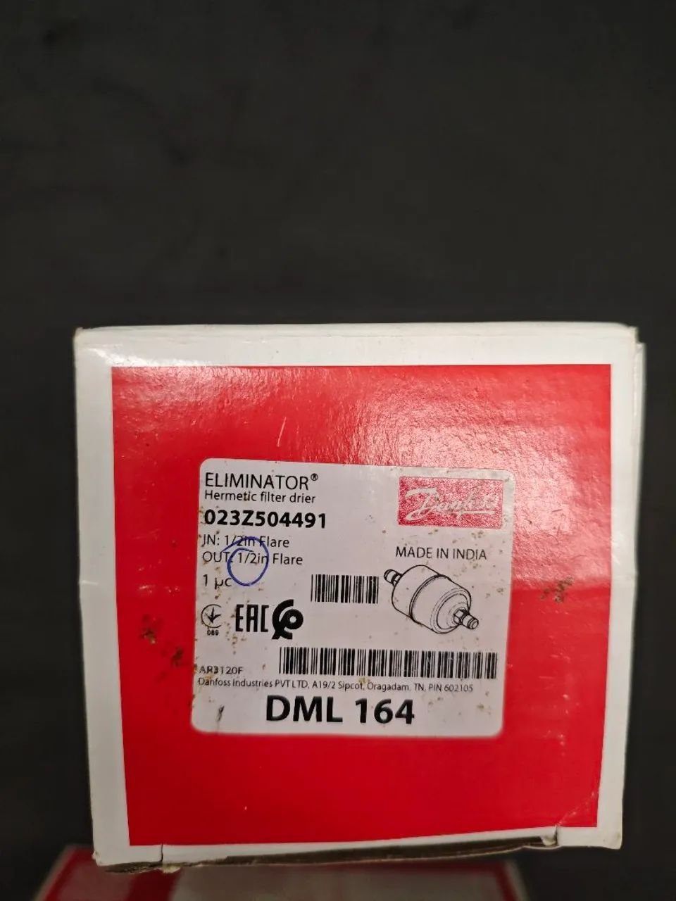 Filtro Secador DANFOSS DML 164R - 1/2" (Rosca) - Novo na Caixa - Foto 5