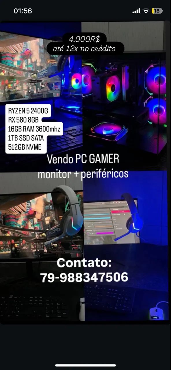 COMPUTADOR GAMER