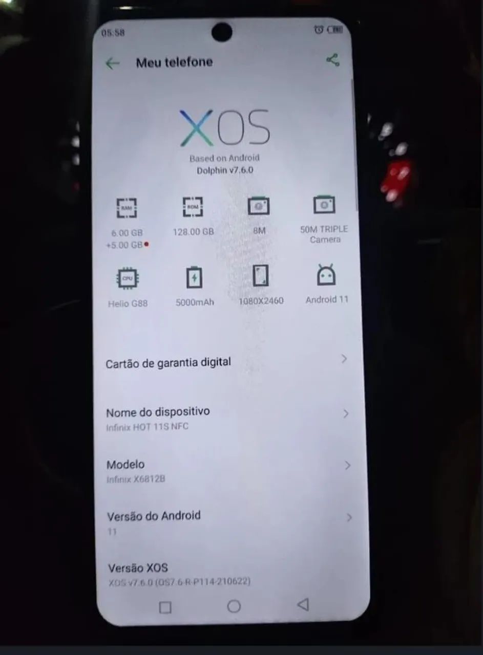 Celular Infinix Hot 11S único dono.wats * - Foto 2