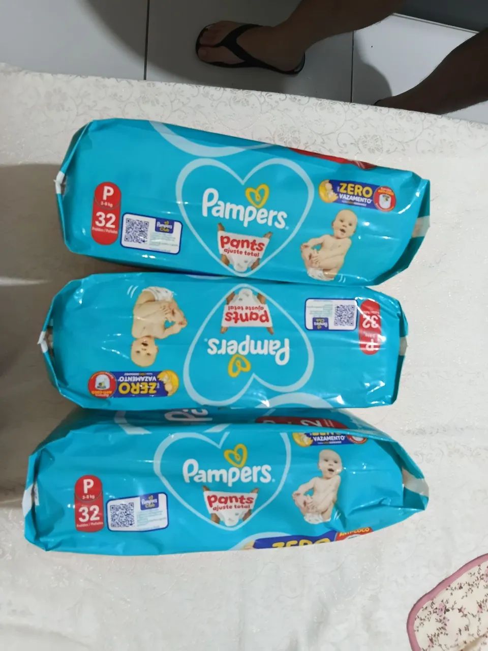 Fralda pampers tam P