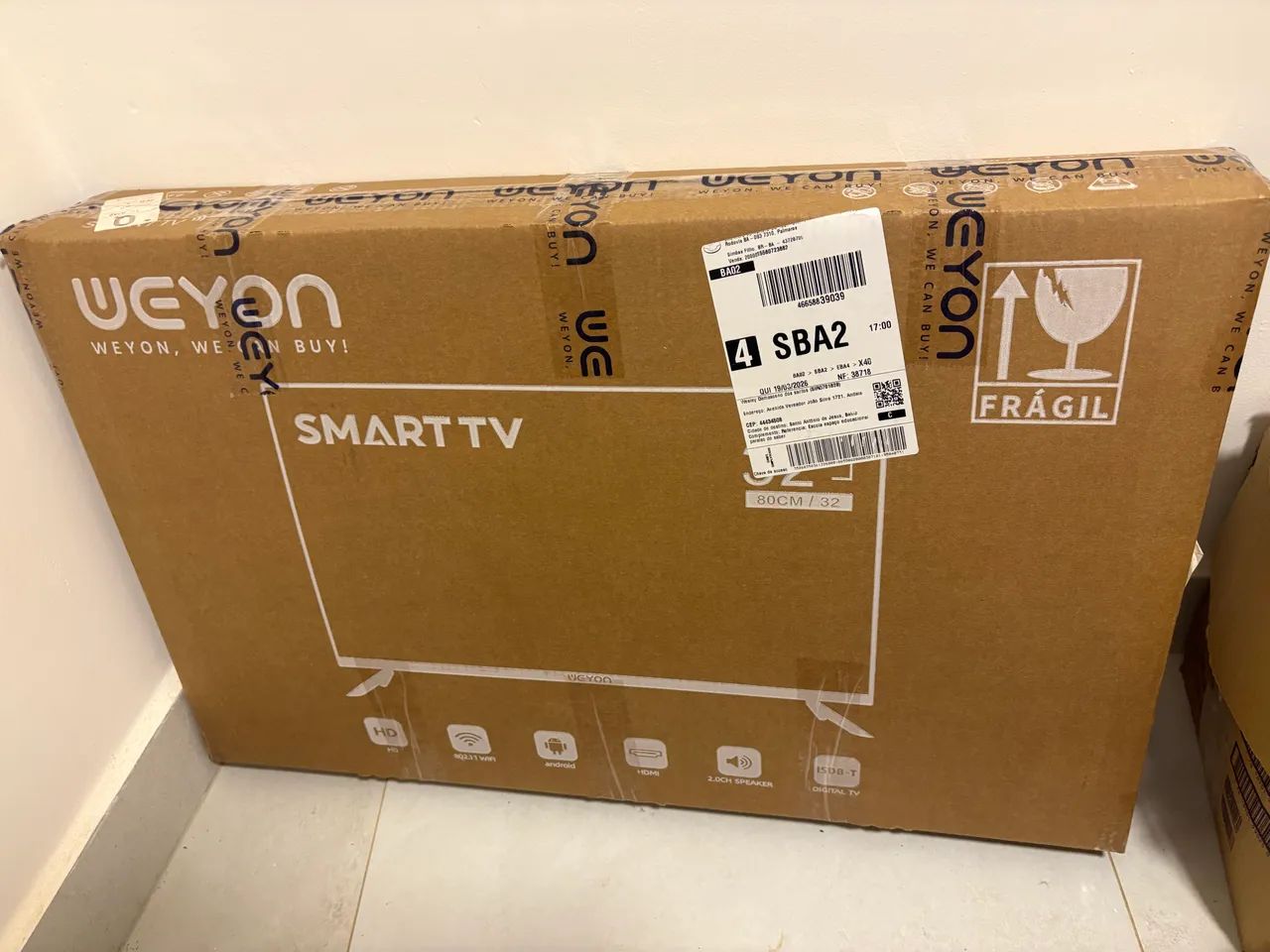 Smart TV 32 Polegadas na caixa  - Foto 2