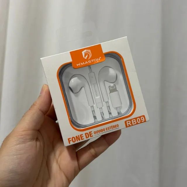 FONE DE OUVIDO PARA IPHONE COM FIO 