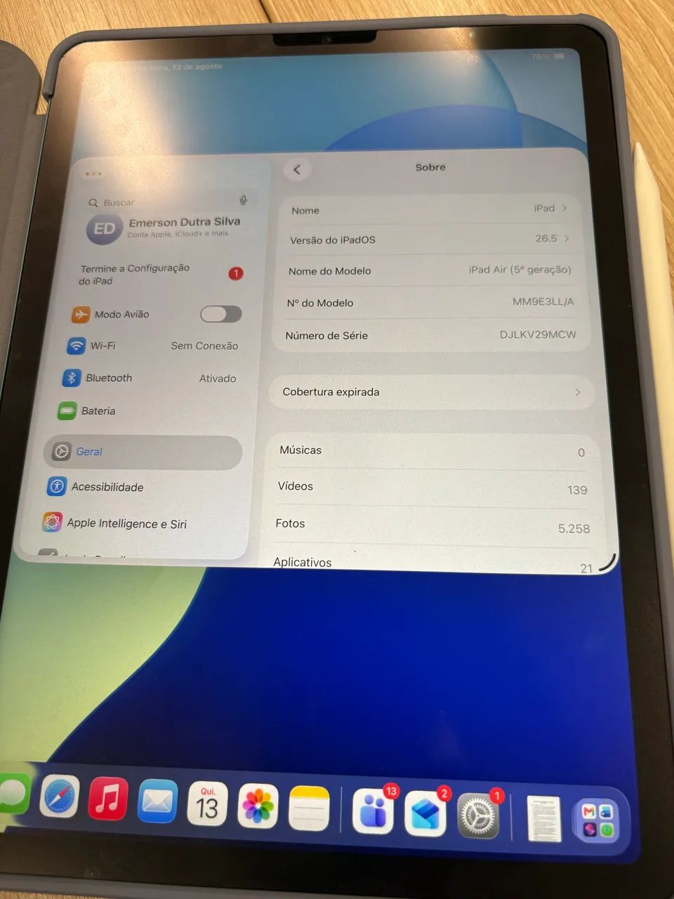 iPad Air 5 (5° geração) Wi-Fi Chip: M1 64GB 10.9 polegadas - Foto 2