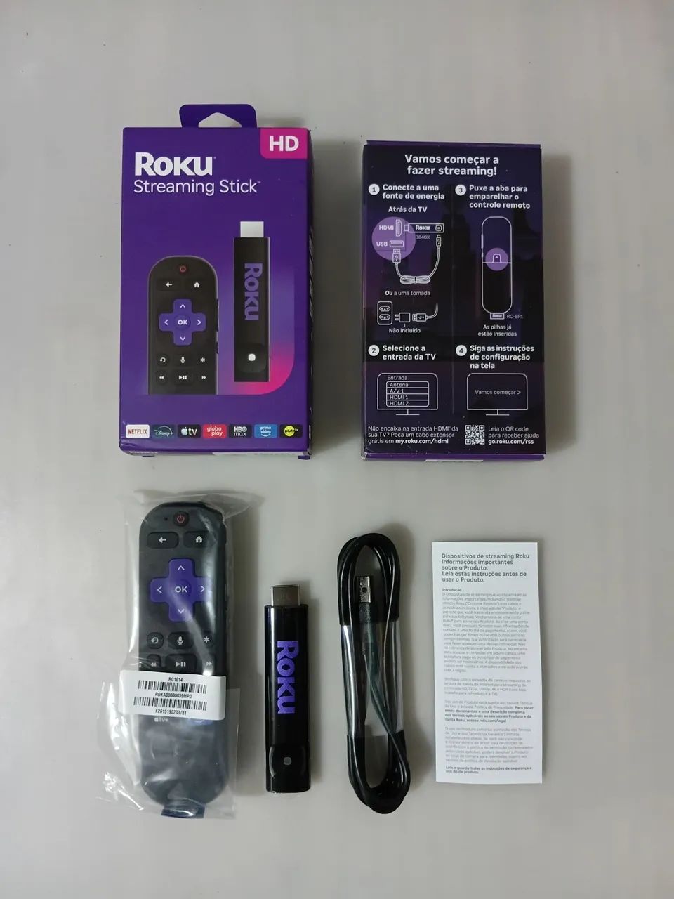 Roku streaming stick original oficial em perfeito estado 